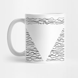 triangle waves design Mug